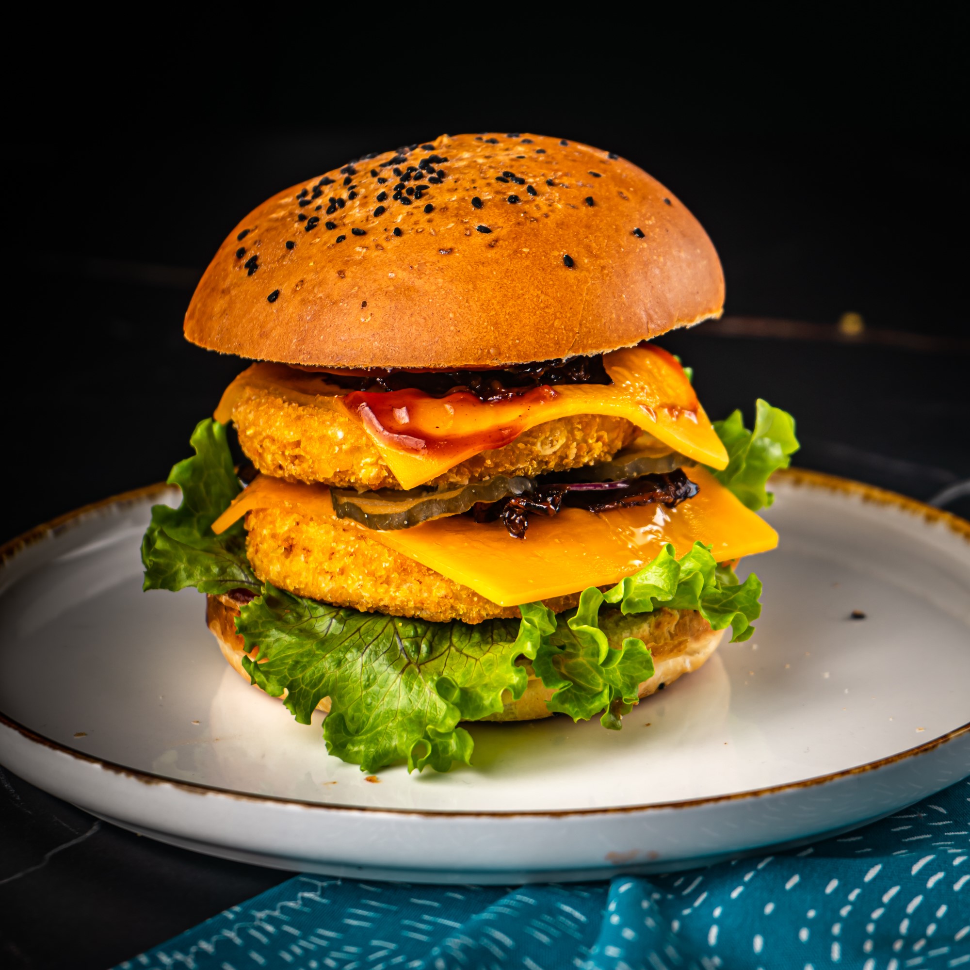 Nug-dogi z prażoną cebulką